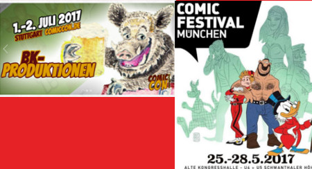 Comicfestival München, ComicCon Germany Stuttgart